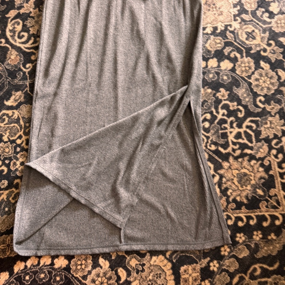 Uniqlo Ribbed Dress Small Dark Gray - Picture 4 of 5